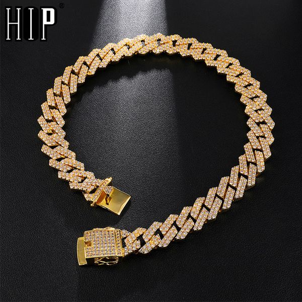 

hip hop 18mm 18"-24"bling heavy cz iced out miami cuban link chain full crystal men's necklace for men rapper jewelry, Silver