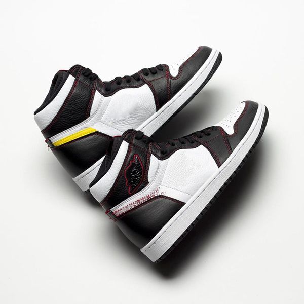 

2019 new released authentic 1 og high dynamic yellow 1s men basketball shoes sports sneakers with origianl box