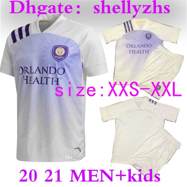 

men+kids 2020 2021 mls orlando soccer jerseys 20 21 city nani pereyra dwyer football shirt johnson football soccer jersey, Black;yellow