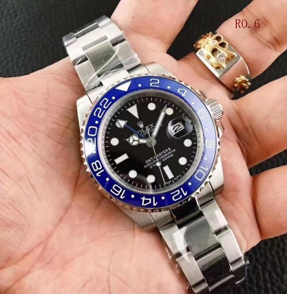 

Топ керамические Rolex безель мужские часы механические из нержавеющей стали автоматическое движение черный мужские часы Спорт Self-wind часы Наручные часы