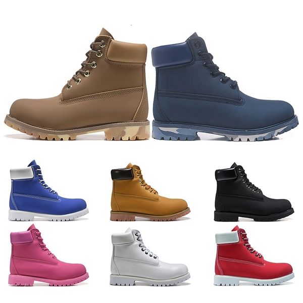 

discount luxury designer boots men triple black platform military motocycle boot chestnut white mens trainer womens sneakers drop shipping