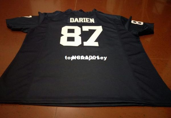 

men #87 white navy dae'lun darien penn state nittany alumni college jersey or custom any name or number jersey ncaa, Black;red