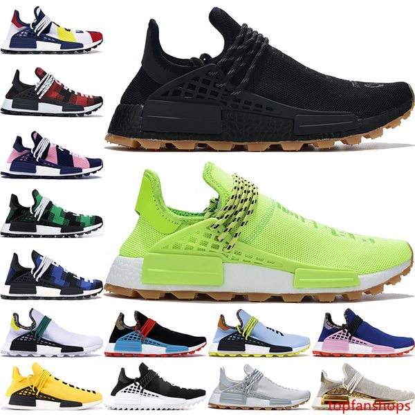 

2020 pharrell williams nmd human race mens running shoes x bbc multi-color inspiratio footwear black white designer women sneakers 36-47