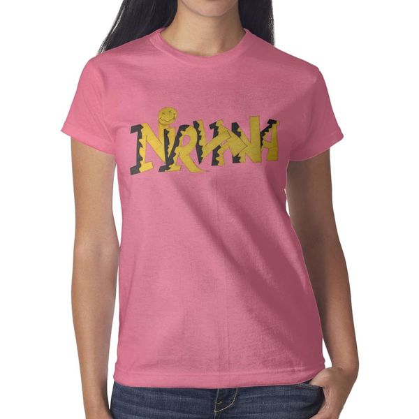 

nirvana band logo pink womens t shirt,shirts,t shirts,tee shirts printing graphic crazy friends classic t shirt, White