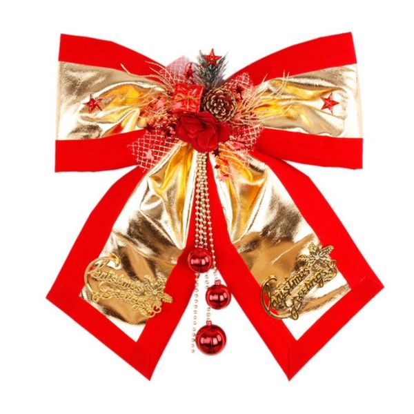 

new year gold bow large christmas tree decorations gifts home l shop wall door column window ornaments