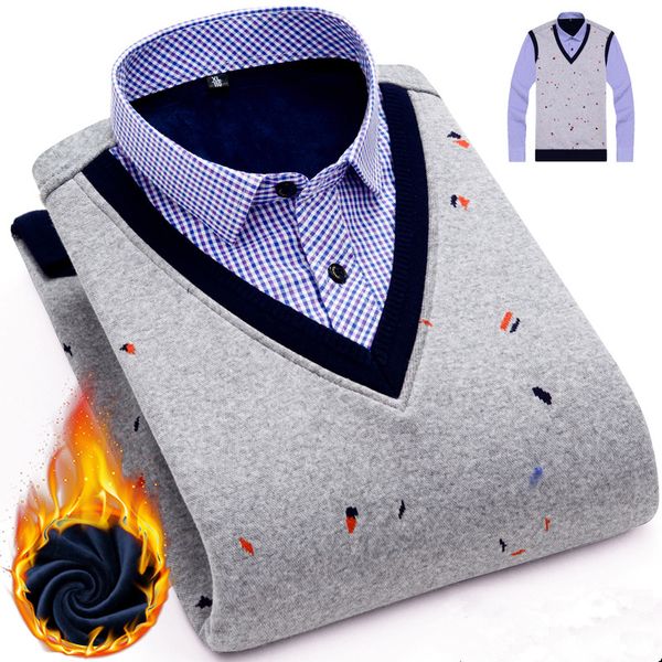 

осень зима mens повседневное платье твердых fashio мужчин с теплой рубашкой толстого бархата с длинным рукавом мужских хлопковой рубашкой ca, White;black