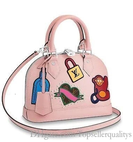 

m52481 alma bb pink real caviar lambskin le boy chain flap bag handbags shoulder messenger bags totes