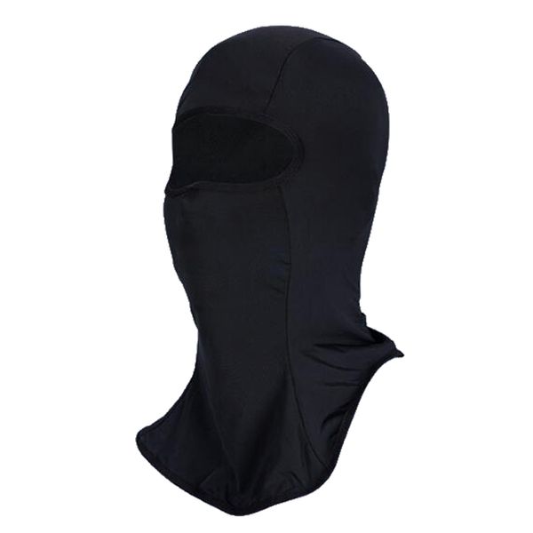 

cycling face mask motorcycling neck warmer hood cooling riding wrap ice silk sunlight protection cycling headgear, Black