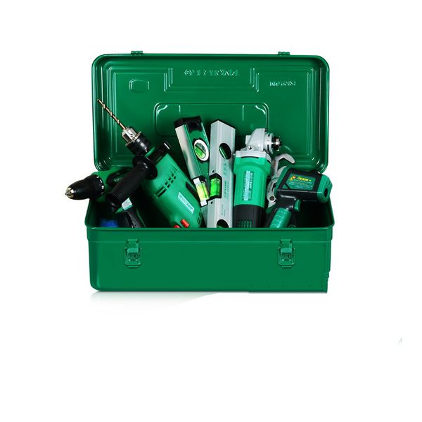 

professional iron tools box single layer hardware toolbox household maintenance electrician tool carrying case storage organizer