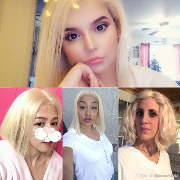 16inces Short Straight Hair Wigs Women S Bob Style Full Head Wig