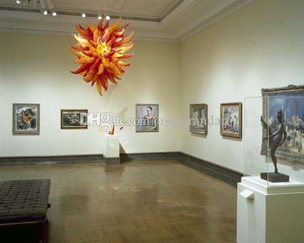 

100% mouth blown ce ul borosilicate murano glass dale chihuly art lobby living room crystal chandelier glass arms