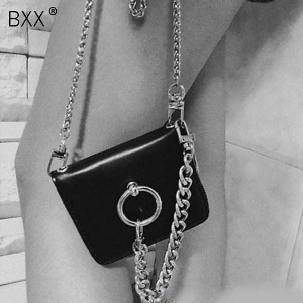 

bxx] 2020 новая женщина черный цвет двойные цепи два использования искусственная кожа портативный посланник сумка небольшой квадратный коше