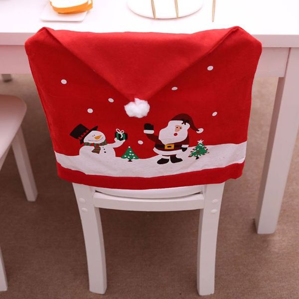 

2 pack kitch chair santa hat covers, christmas dinner party table decorations e65b