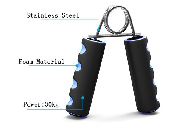 

30kg hand strengthen grip strength carpal expander hand exerciser forearm finger pow gripper trainer strength fitness equipment