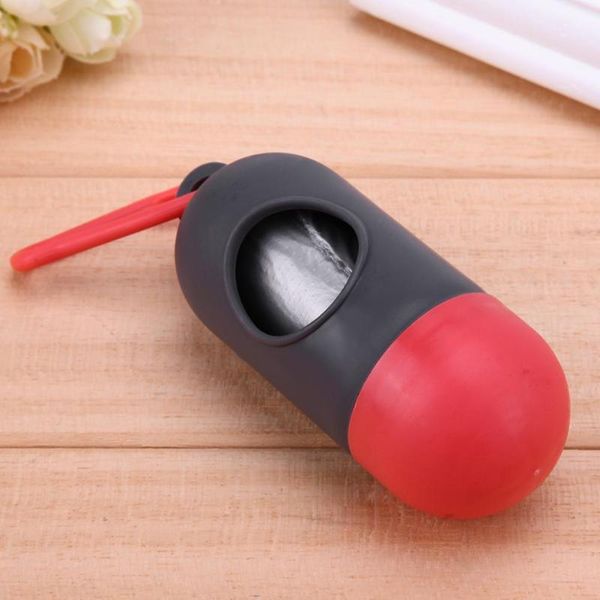 

pet dog garbage clean up bags carrier holder dispenser + poop bags set