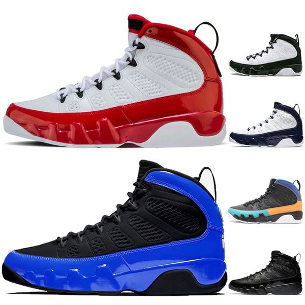 

air jordan retro9 gym red black blue basketball shoes for men fashion 9s mens bred unc space jam dream it,do it trainers