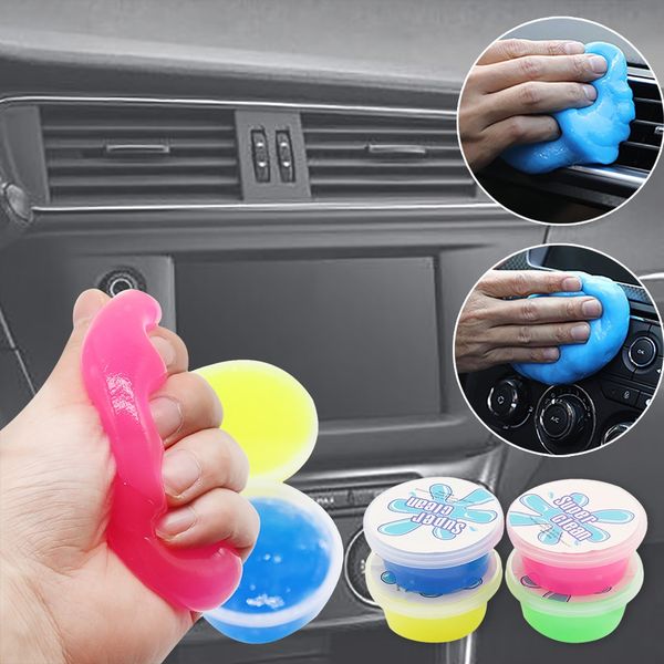 

colorful magic soft sticky clean glue slime dust dirt cleaner for car clean supplies safe non toxic picks up dust from car#p20