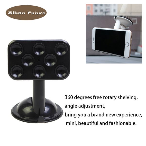 

simple, fashionable, compact, multi-functional mobile phone rack, suction cup, rotation, auto decoration