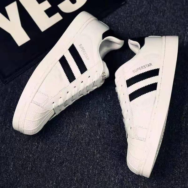 

big size eu 36-45 originals men's shoes for women's shoes white shoe laser dazzle colour superstar shell toe casual shoes shi