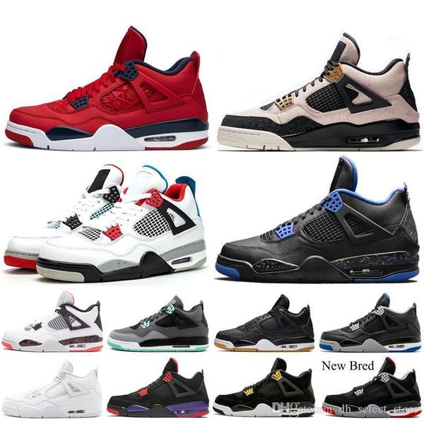 

what the 4 4s men basketball shoes thunder pure money bred new athletic flight nostalgia wings designer trainers sport sneakers