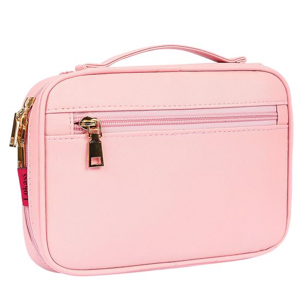 

fashion ladies simple zipper large solid color marble print pattern multi-function cosmetic bag fashion travel storage bag#bl1