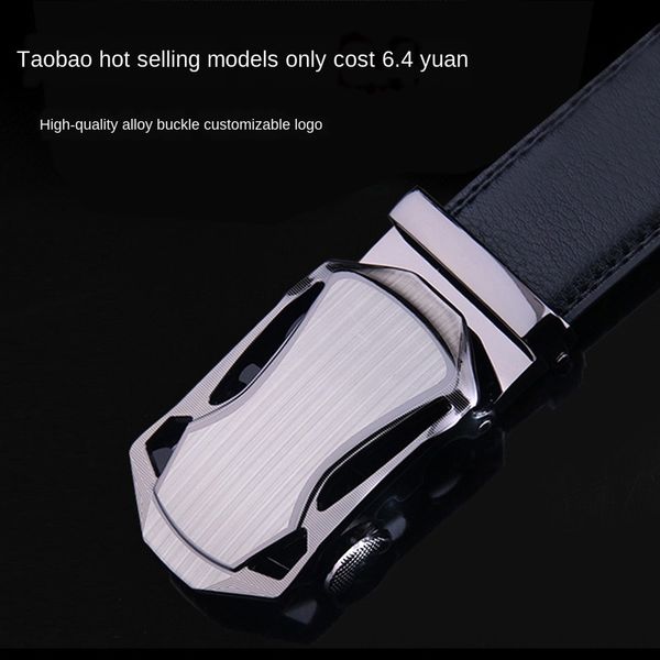 

business gift business men's sports car automatic buckle men's belt belt belt, Black;brown