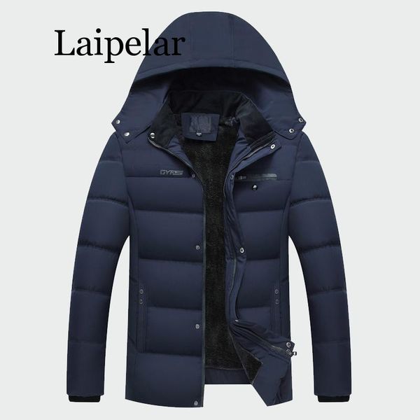 

laipelar winter men's thick coats warm male jackets padded casual hooded thermal parka new men overcoats mens brand clothing xl, Tan;black