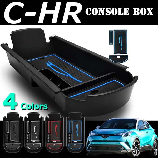 

car armrest box storage box control center container organizer container for c-hr chr 2016 2017 2018 accessories