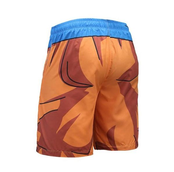 

drying sports clothing summer relaxed designer beach apparel mens 3d print dragon ball short pants fashion quick, White;black