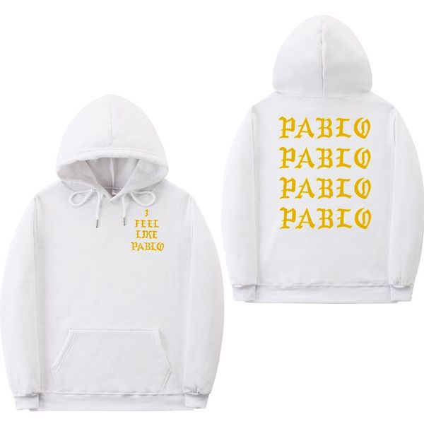 

i feel like paul pablo kanye west sweat homme hoodies men sweatshirt hoodies hip hop streetwear hoody pablo hoodie, Black