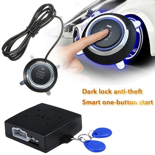 

tospra 12v car start sbutton engine push start button alarm rfid lock keyless system door push tactile buttons