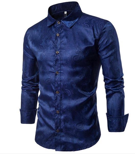 

рубашка вышивка мужчины с длинным рукавом отложным воротником однобортный сплошной цвет вышивка цветочный узор краткий дизайн мужская рубашк, White;black