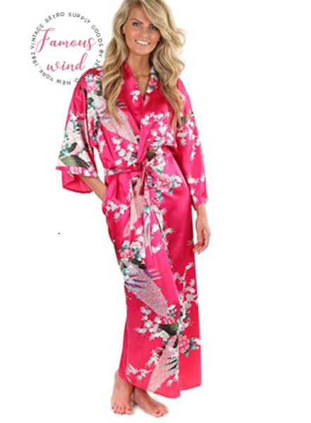 

silk 2015 bathrobe women satin kimono for women floral bridesmaids robes kimono turn-down collar robe bride silk robe dressing gown, Black;red