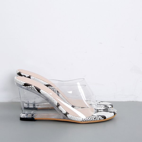 

female shoes glitter slides slippers casual shose women on a wedge low heeled mules 2020 jelly heels summer rubber rome, Black
