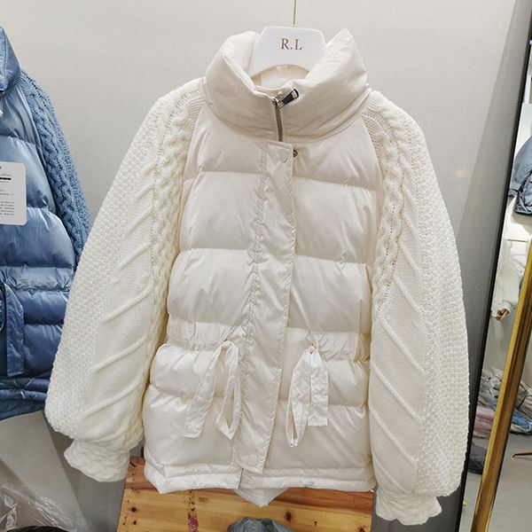 

winter jacket women 2019 new fashion women down coat winter zipper outwear white duck down jacket female overcoat, Black