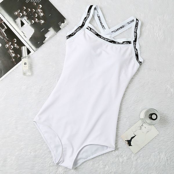 

designer women's swimwear black and white one-piece swimsuit women's wholesale size s-xl-2