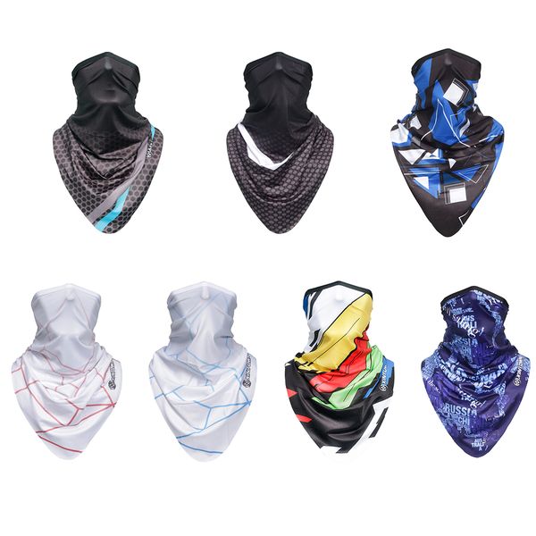 

1 pcs summer riding mask sweat-proof breathable cycling cap running hiking bike sports scarf men and women triangle scarf, Black