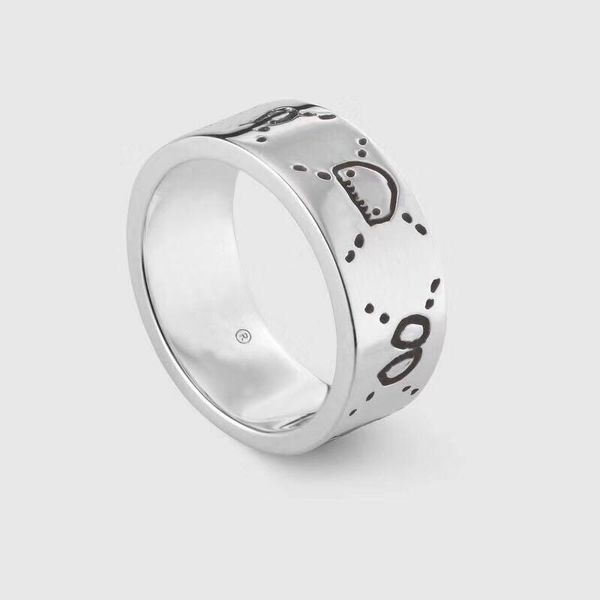 

fashion 925 sterling silver skull rings moissanite anelli bague for mens and women party promise championship jewelry lovers gift with box