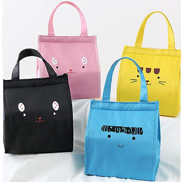 

мода хранения обед мешок милый мультфильм путешествия сумка алюминиевая фольга студенты изоляция водонепроницаемый домашний портативный боль, Blue;pink