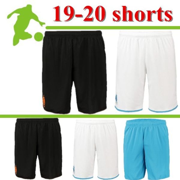 

marseille soccer shorts mbappe psg 2019 olympique de real madrid soccer shorts 19 20 ajax mahrez joao felix boca juniors football pants, Black;red