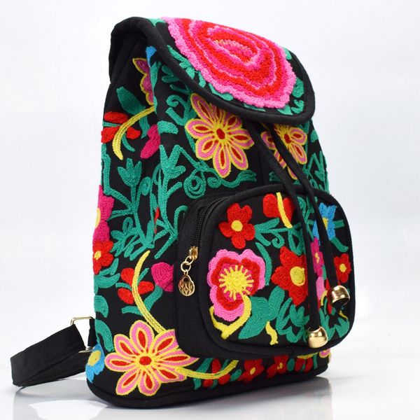 

2018 новых национальный холст вышитого мешка женщины мешки плечу