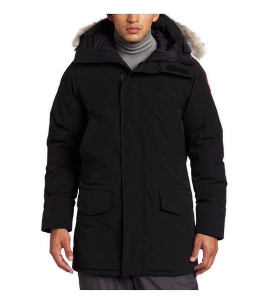

2019 канада зима бренд мужской дизайнер экспедиции наружная мужская толстый гусиный пух душка 90% проложенный теплое пальто канада длинный п, Black