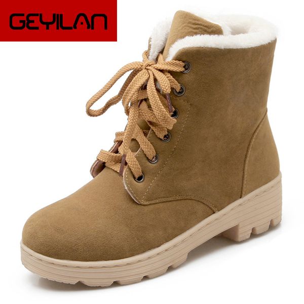 

fashion warm snow boots 2019 heels winter boots new arrival waterproof women ankle women shoes, Black