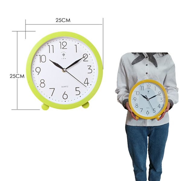 

10 inch living room pendulum wall clock creative office deskclock modern minimalist large silent table clock home decoration