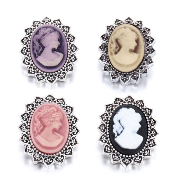 

10pcs/lot new flower 18mm snap button jewelry rhinestone metal 18mm snap buttons fit 20mm button bracelet necklace, Golden;silver