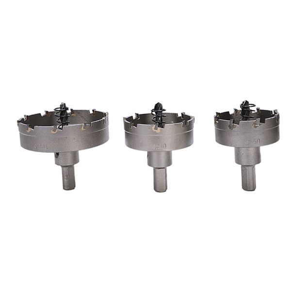 

6pcs 22-65mm hss hole saw set carbide tip tct core drill bit hole saw for alloy stainless steel cutter power tool accessories