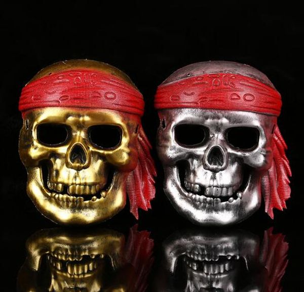 Piraten-Totenkopf-Maske, Maskerade, Abschlussball-Requisiten