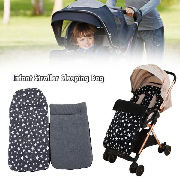 

baby stroller accessories winter warm windproof baby infant stroller sleeping bag star thick cotton foot cover durable oxford