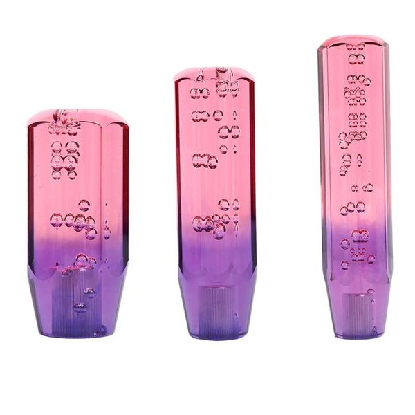 

crystal bubble gear shift knob shifter gear lever knob acrylic blue and purple options fit to most manual models universal