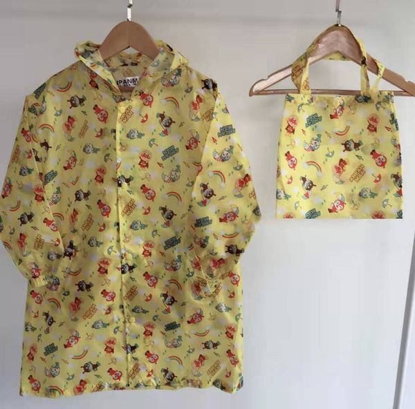 

children's cute cartoon printed bread superman raincoat poncho